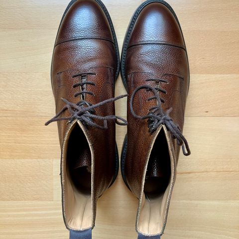 View photo of Crockett & Jones Coniston in Dark Brown Scotch Grain