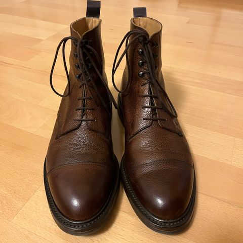 View photo of Crockett & Jones Coniston in Dark Brown Scotch Grain