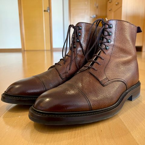 View photo of Crockett & Jones Coniston in Dark Brown Scotch Grain