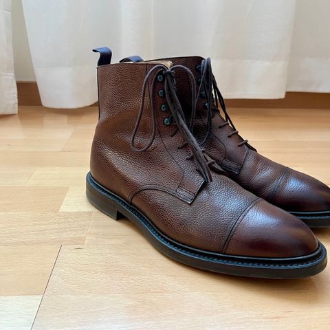 Crockett & Jones Coniston in Dark Brown Scotch Grain