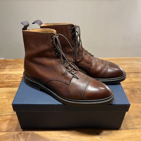 Crockett & Jones Coniston in Dark Brown Scotch Grain
