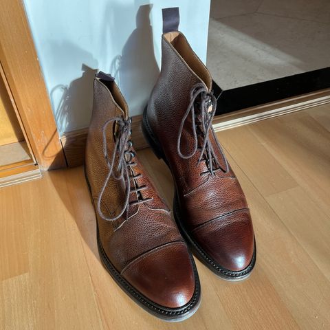 Crockett & Jones Coniston in Dark Brown Scotch Grain