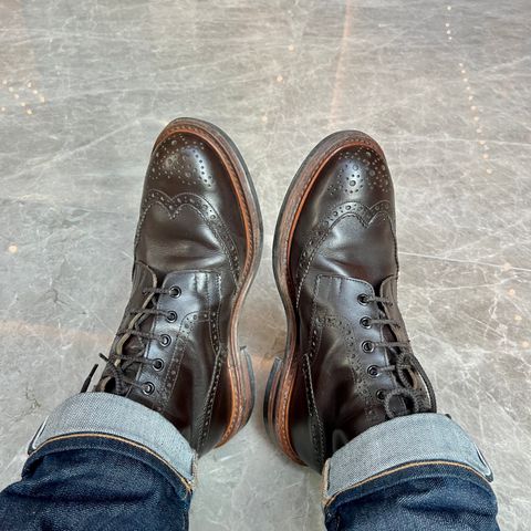 View photo of Tricker's Stow Country Boot in Cafe Burnished Calf