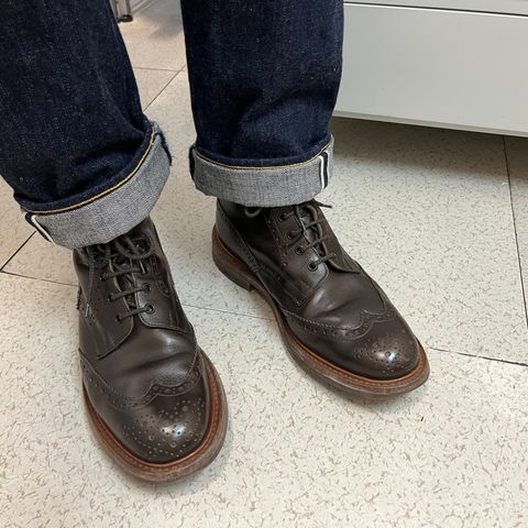 View photo of Tricker's Stow Country Boot in Cafe Burnished Calf