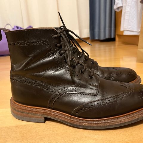 View photo of Tricker's Stow Country Boot in Cafe Burnished Calf