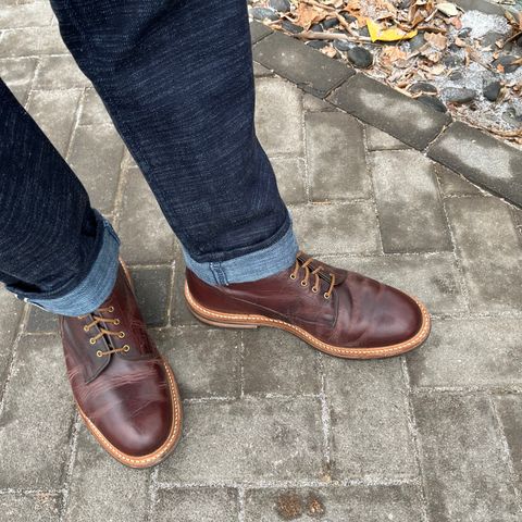 Tricker's Tramping Boot in Horween Color 8 Dublin