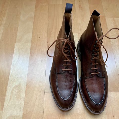 View photo of Crockett & Jones Galway 2 in Dark Brown Scotch Grain