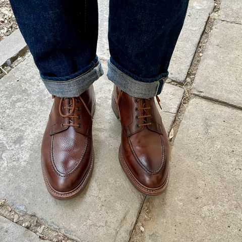 Crockett & Jones Galway 2 in Dark Brown Scotch Grain