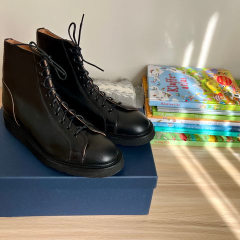 Tricker's Ethan Monkey Boot in Horween Black Chromexcel
