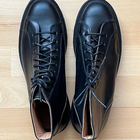 Tricker's Ethan Monkey Boot in Horween Black Chromexcel