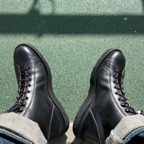Tricker's Ethan Monkey Boot in Horween Black Chromexcel