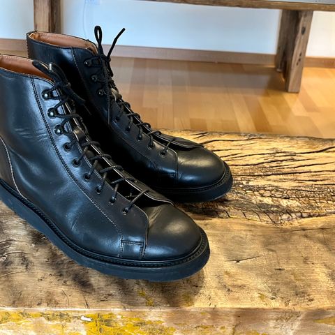 Tricker's Ethan Monkey Boot in Horween Black Chromexcel