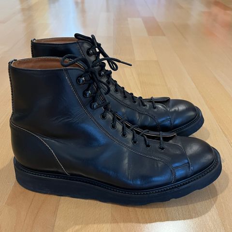 Tricker's Ethan Monkey Boot in Horween Black Chromexcel