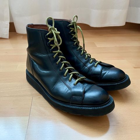 Tricker's Ethan Monkey Boot in Horween Black Chromexcel