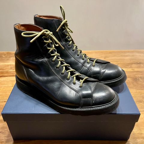 Tricker's Ethan Monkey Boot in Horween Black Chromexcel