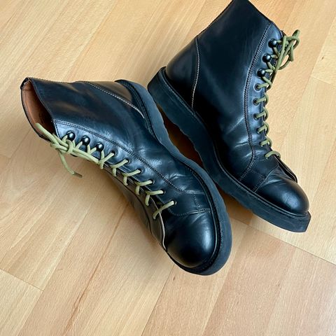 Tricker's Ethan Monkey Boot in Horween Black Chromexcel