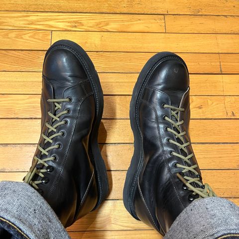 Tricker's Ethan Monkey Boot in Horween Black Chromexcel