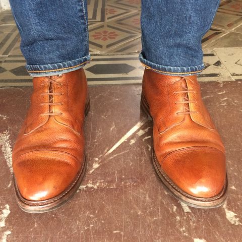 View photo of Crockett & Jones Coniston in Tan Scotch Grain