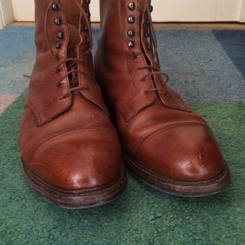 View photo of Crockett & Jones Coniston in Tan Scotch Grain