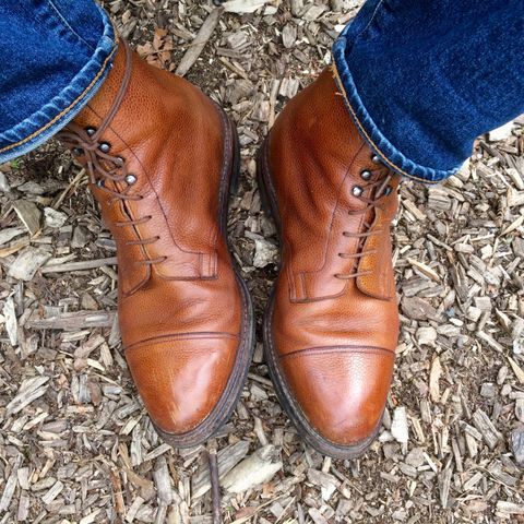 View photo of Crockett & Jones Coniston in Tan Scotch Grain