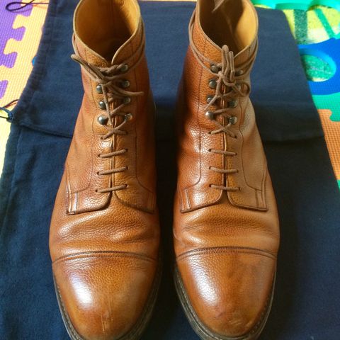 View photo of Crockett & Jones Coniston in Tan Scotch Grain