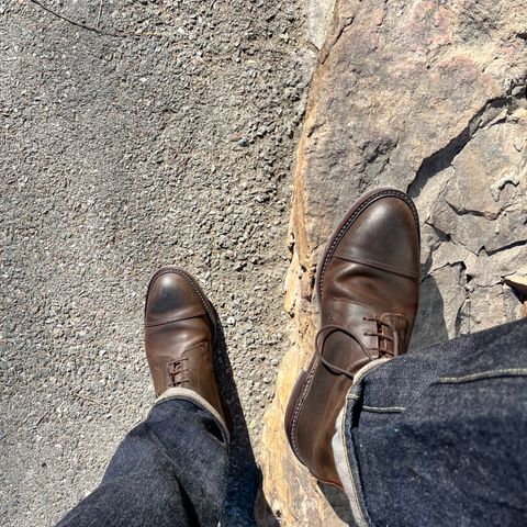 View photo of Crockett & Jones Coniston in Dark Brown Roughout Suede