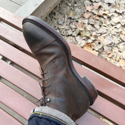 View photo of Crockett & Jones Coniston in Dark Brown Roughout Suede