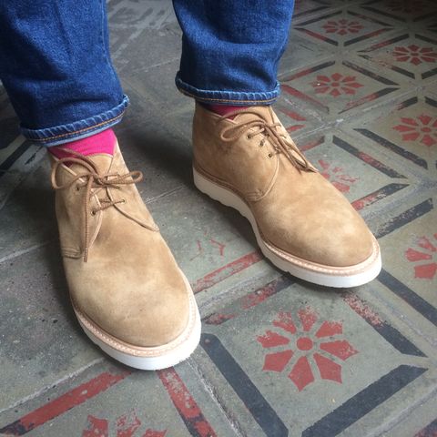Tricker's Mike Chukka Boot in C.F. Stead Peanut Kudu Reverse