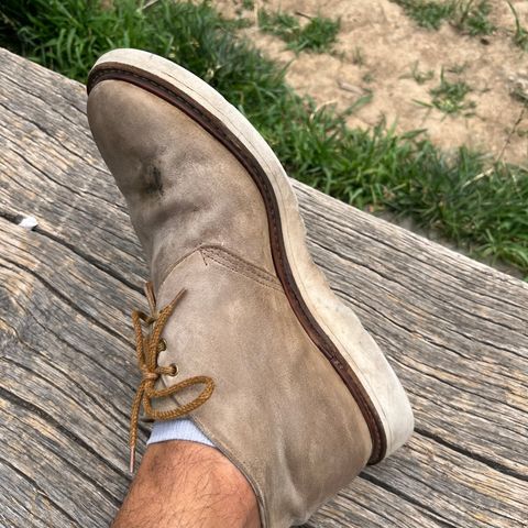 Tricker's Mike Chukka Boot in C.F. Stead Peanut Kudu Reverse