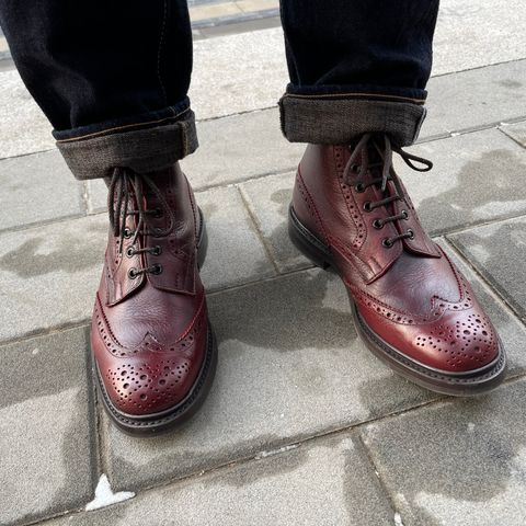 Tricker's Stow Country Boot in C.F. Stead Sign Classic Kudu