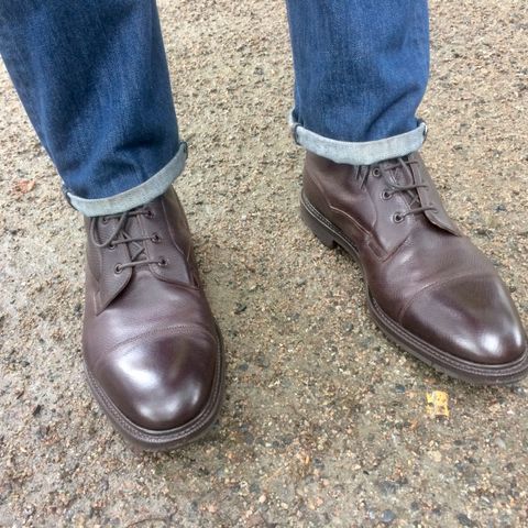 Edward Green Connemara in Tanneries Haas Dark Brown Utah