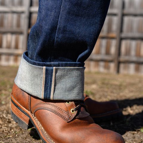 View photo of Frank's Boots Wilshire in J&FJ Baker Natural Oak Bark Tanned Harness