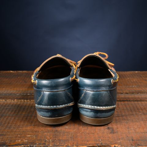 View photo of Oak Street Bootmakers Camp Moc in Horween Navy Chromexcel