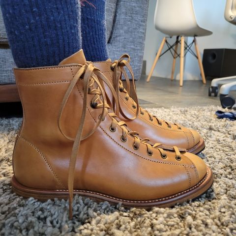 Flame Panda Monkey Boot in Maryam Natural Horsebutt