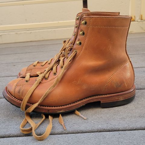 Flame Panda Monkey Boot in Maryam Natural Horsebutt