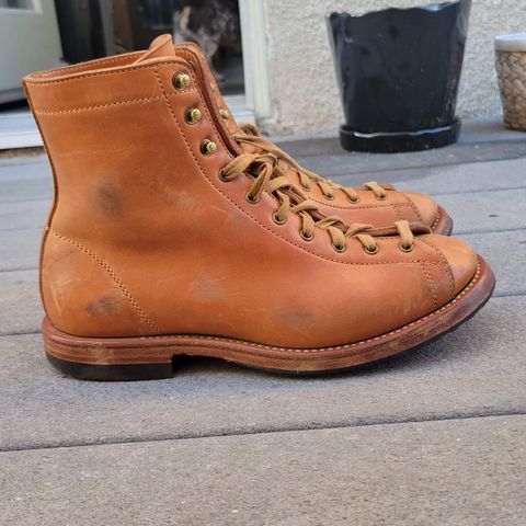 Flame Panda Monkey Boot in Maryam Natural Horsebutt