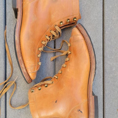 Flame Panda Monkey Boot in Maryam Natural Horsebutt