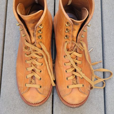 Flame Panda Monkey Boot in Maryam Natural Horsebutt
