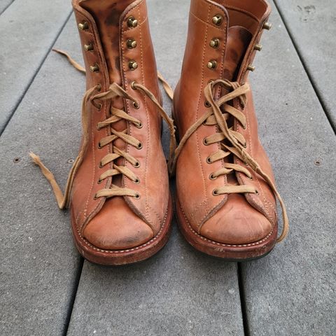 Flame Panda Monkey Boot in Maryam Natural Horsebutt