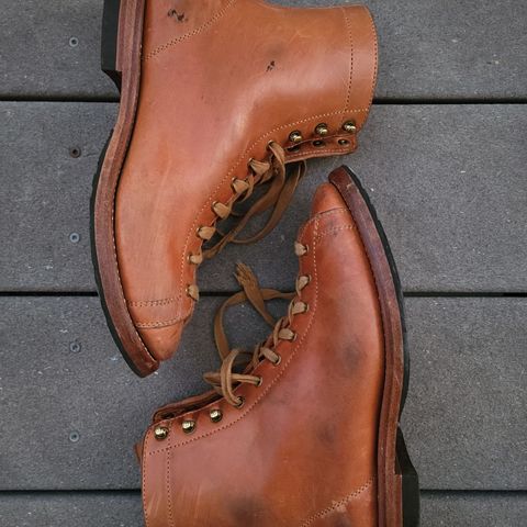 Flame Panda Monkey Boot in Maryam Natural Horsebutt