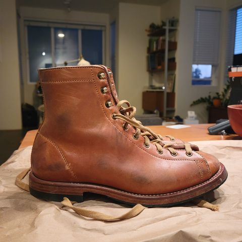 Flame Panda Monkey Boot in Maryam Natural Horsebutt