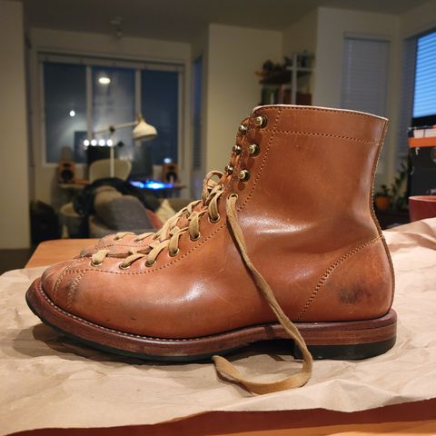 Flame Panda Monkey Boot in Maryam Natural Horsebutt