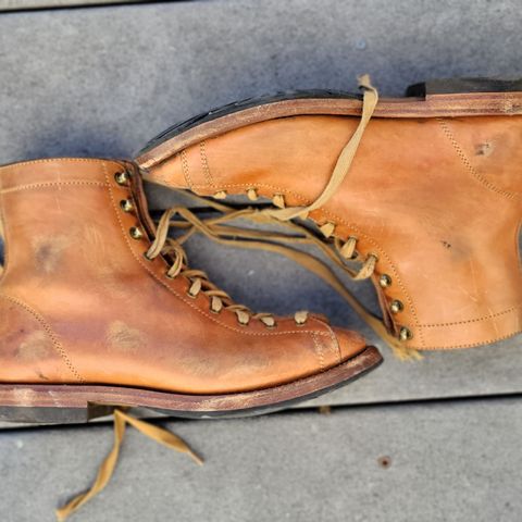 Flame Panda Monkey Boot in Maryam Natural Horsebutt
