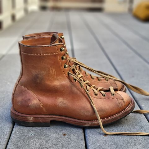 Flame Panda Monkey Boot in Maryam Natural Horsebutt