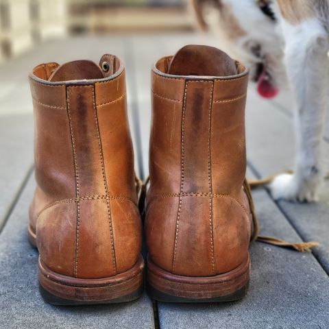 Flame Panda Monkey Boot in Maryam Natural Horsebutt