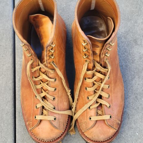 Flame Panda Monkey Boot in Maryam Natural Horsebutt