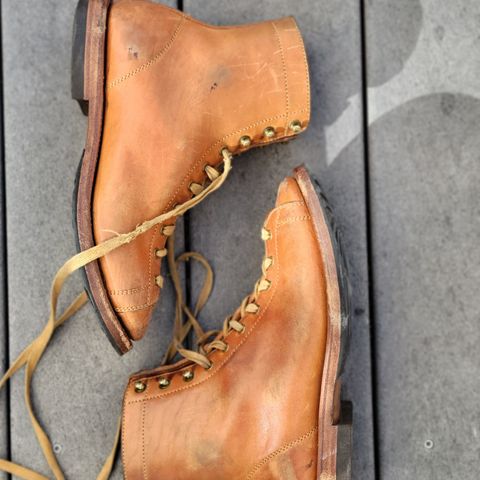 Flame Panda Monkey Boot in Maryam Natural Horsebutt