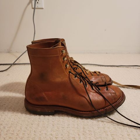 Flame Panda Monkey Boot in Maryam Natural Horsebutt