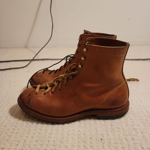 Flame Panda Monkey Boot in Maryam Natural Horsebutt