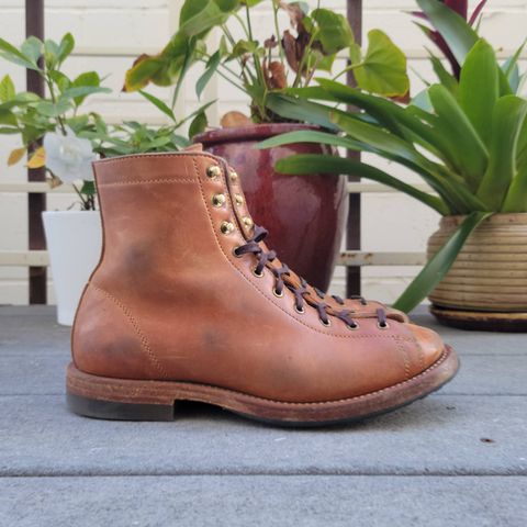 Flame Panda Monkey Boot in Maryam Natural Horsebutt